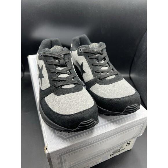 A Bathing Ape Bape Track Sta LT \'Black Grey\' Men’s Size 8 DS OG ALL (1C80191012)